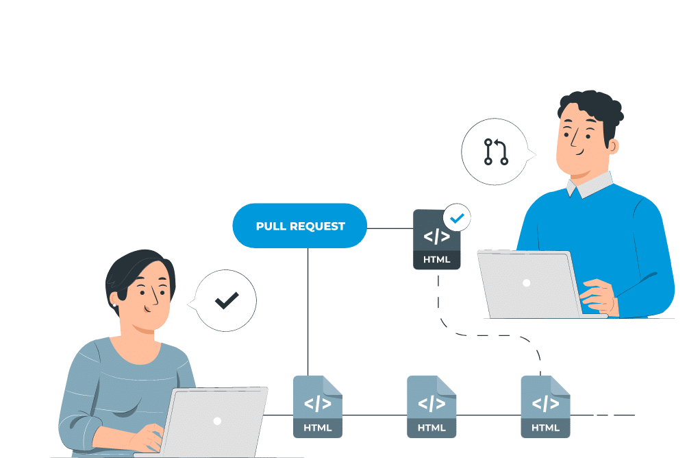 Full-time Flutter developers illustration