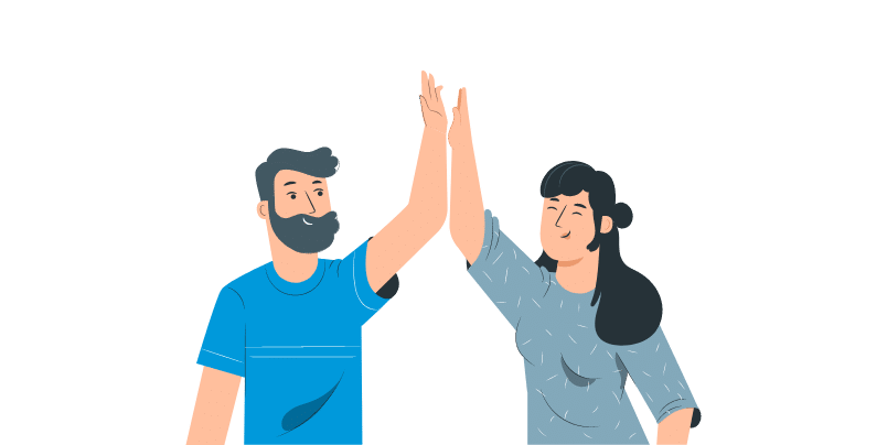 Hourly Flutter developers illustration